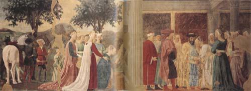 Piero della Francesca The Discovery of the Wood of the True Cross and The Meeting of Solomon and the Queen of Sheba (mk08)